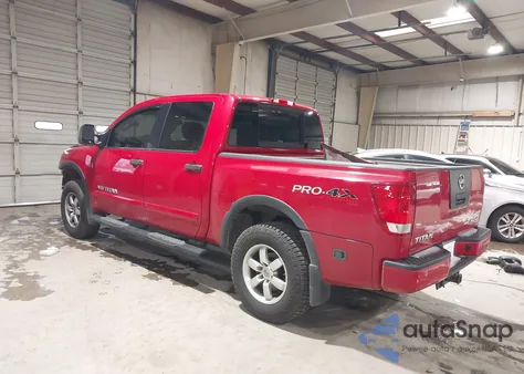 2012 Nissan Titan Pro-4X z USA, uszkodzony, nr VIN 1N6BA0ECXCN322271